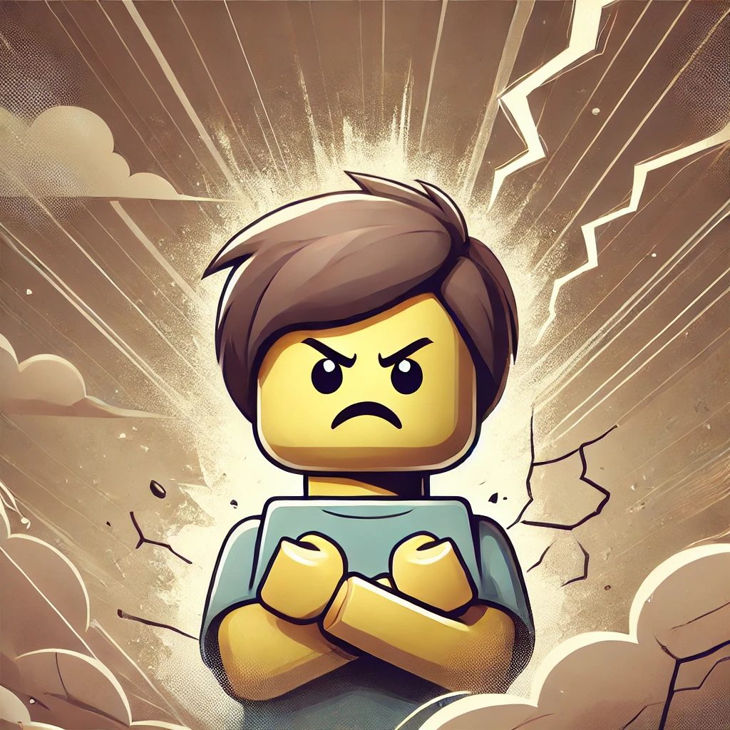 Enfant en colère frustré